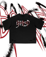 GOATED CUTTING OVERSIZE T-SHIRT(BK)