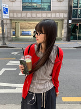 ナイリーベーシックカラーカーディガン