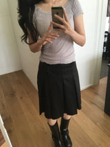 バレーボートネックTシャツ