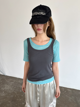 net sleeveless top 