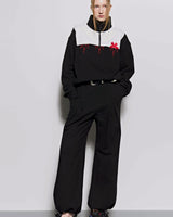 Pleated Wide Lounge Pants _ Black