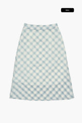 Viva see-through check skirt