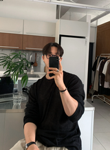 Aid Daily Linen Overfit Long Sleeve T-shirt