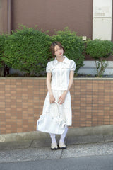 ウィングフリルブラウス(WHITE)