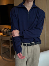 [ASCLO MADE] Nicholson Half Zip Up Knit (3color)