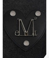 TIKI METAL LOGO HEART PATCH DENIM HUNTING CAP UNISEX