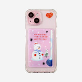 [MADE]Snow White-Pink Card-Tank Jell-Hard Phonecase