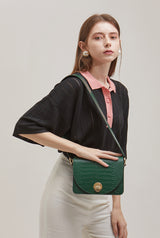 ISLE MINI CROC ショルダーレザーバッグ / Wani Green