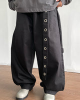 Eyelet Snap Curved Pants