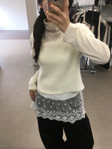 Polka Dot Turtleneck Long Sleeve (5color)