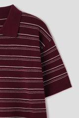 Sepia Collared Short-Sleeve Knit (3 Colors)