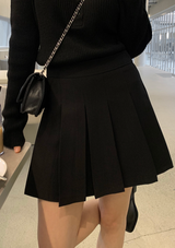 Wanted Pleated Mini Skirt