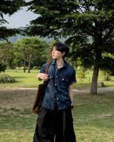 Weron Regular Denim Short Sleeve Shirt