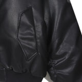 Black leather shirring padding