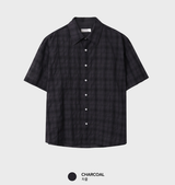 Look Glass Summer Daily Soft Check Short Sleeve Shirt