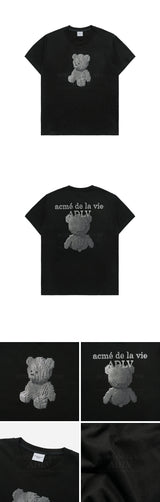 24FW BLOCK BEAR SHORT SLEEVE T-SHIRT BLACK