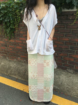 Patch Flower Skirt