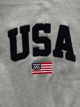 NOCELCOZY Applique USA Oversized Fit Sweatshirt 2 colors