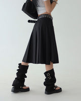 Meet pleats pleated midi skirt