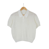 collie short-sleeved knitwear