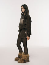 P.O.M FLUFFY SHORTS BROWN