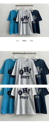 Edet lettering short-sleeved T-shirt