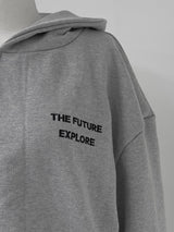 レタリング エクスプロー フーディ ジップアップ (unisex)