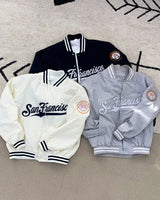 Sanver Lettering Varsity Padding Jumper