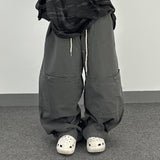 fold double-knee cotton pants