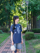 メロディーTシャツ - ネイビー