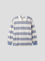Rugby stripe collar T-shirts 6color