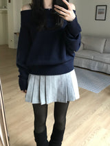 Katie Off-Shoulder Knitwear (3 colors)