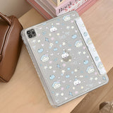 スリーピング キャット＆スター ハウス Yフォールド iPad ケース