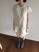Twin Shirt フリルワンピース (2color)