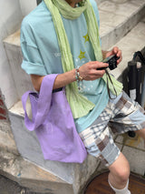 ヘビーコットン ソウル グラフィック Tシャツ (Tenta Tumble & Bio Washed)2サイズ - ヴィンテージブルー