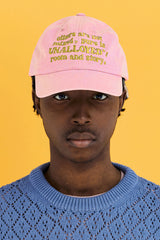 SLOGAN BALL CAP / PINK