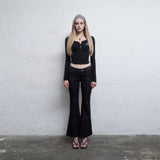 Jam Stone Bootcut Pants [Black]