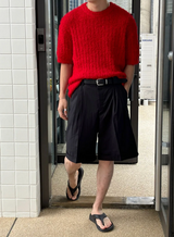 [Unisex] Summer boucle half knit(4color)