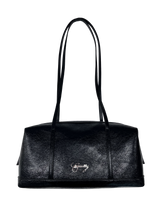 C CURLY LOGO SQUARE BAG_BLACK