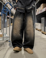 Blon brown teen balloon denim