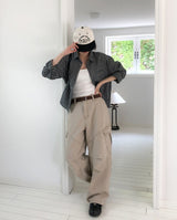 Mog Crop Check Shirt