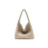 muva. Large‑Capacity Woven Tote Bag, Fashion Designer Shoulder Purse, Lazy‑Chic Summer Commute Style, New Arrival May 1