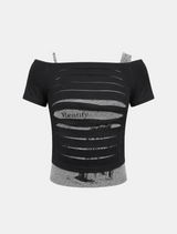 Neria Cutout Layered Tee