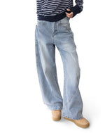 Jeff Big Pocket Washed Curved Jeans