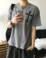 オルタヘンリーワッフルショートスリーブTシャツ
