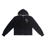 Rising Check Hood Zip-Up