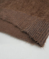 Wing angora touch knit
