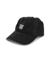 VINTAGE WASHED SLASH LOGO BALL CAP_CHARCOAL