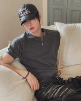 ウェーブ ピッグ ハーフジップ ショートスリーブ Tシャツ