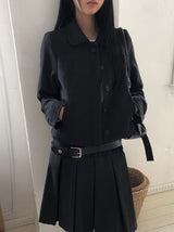 DL Round Collar Tweed Jacket